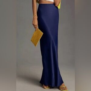 Anthropologie Tilda Maxi Slip Skirt